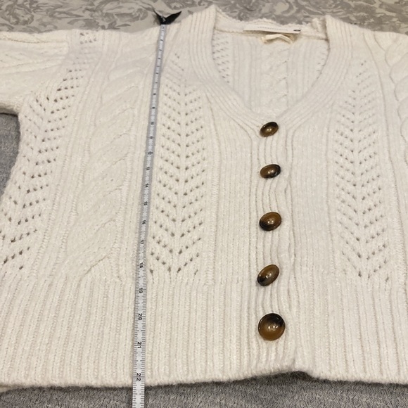 NWT Anthropologie Cable Knit Cardigan - Picture 7 of 12
